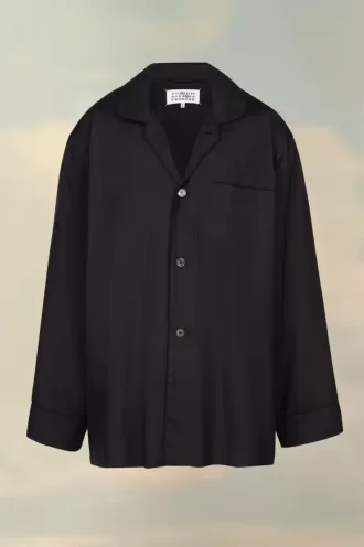 Chemise en popeline de soie Maison Margiela