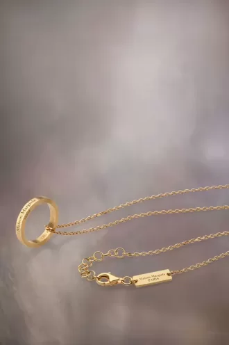 Collier bague avec logo Maison Margiela