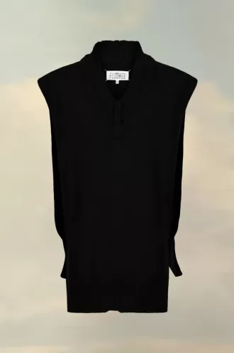 Gilet en maille superposée Maison Margiela