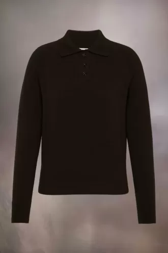 Haut à col polo en laine Maison Margiela