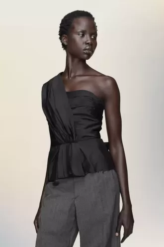 Haut drapé asymétrique
