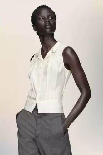 Haut en soie Maison Margiela