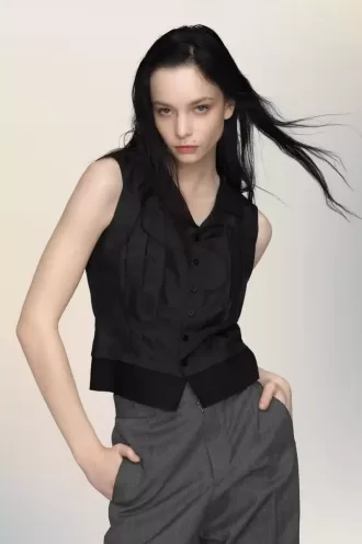 Haut en soie Maison Margiela