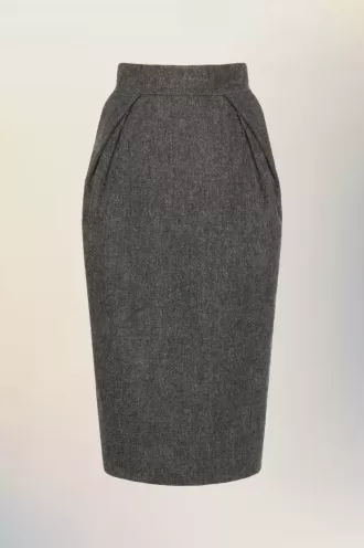 Jupe midi en laine Maison Margiela