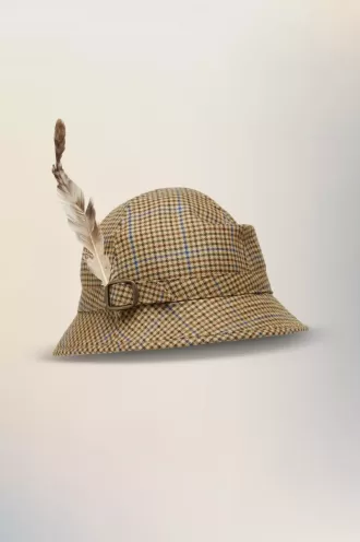 Maison Margiela Chapeau trilby à plumes