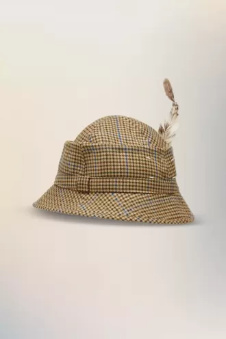 Maison Margiela Chapeau trilby à plumes