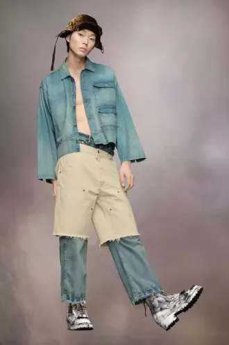 Maison Margiela Veste caban en jean