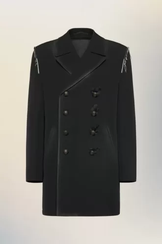 Manteau en laine réversible