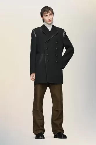 Manteau en laine réversible