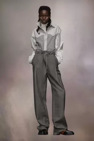 Pantalon en laine et mohair