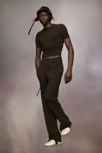 Pantalon en maille cachemire