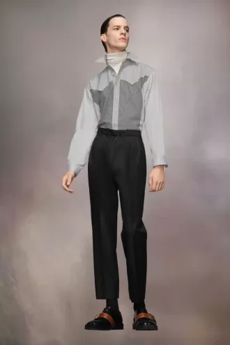Pantalon en mohair britannique