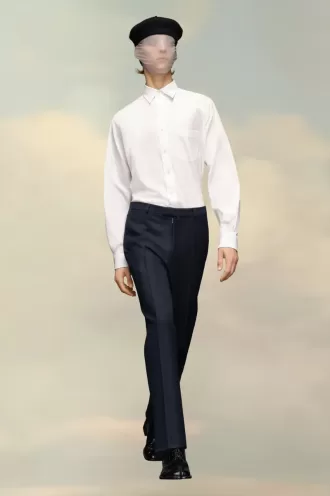 Pantalon en sergé de laine Maison Margiela