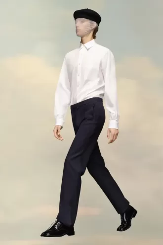 Pantalon en sergé de laine Maison Margiela