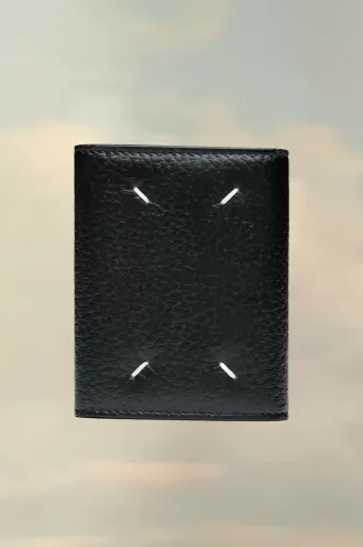 Portefeuille en cuir à pli accordéon