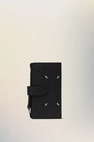 Portefeuille zippé à quatre points