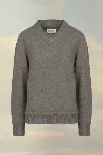 Pull à patchs de coude Maison Margiela