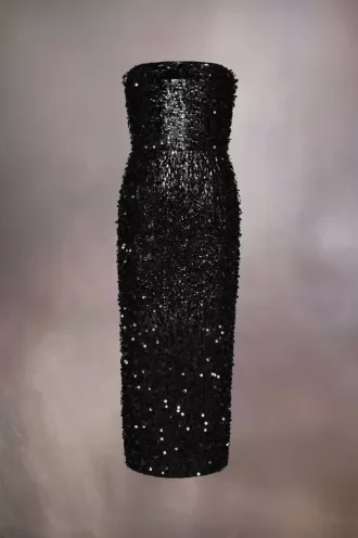 Robe à paillettes brodée à la main