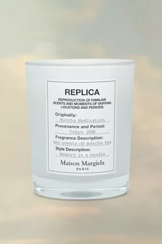 Réplique de bougie de méditation Matcha