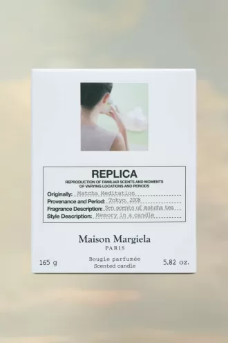 Réplique de bougie de méditation Matcha